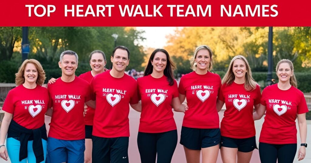Top Heart Walk Team Names That Celebrate Heart Health