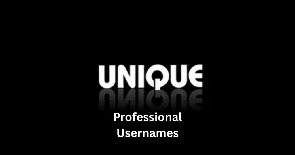 Unique Professional Usernames
