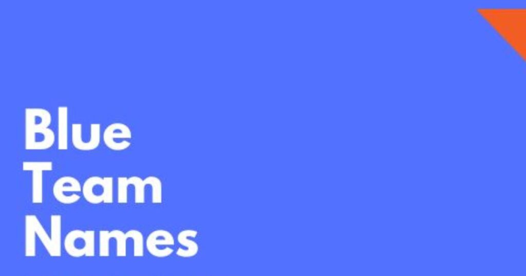 Light Blue Team Names for Gentle Competitors