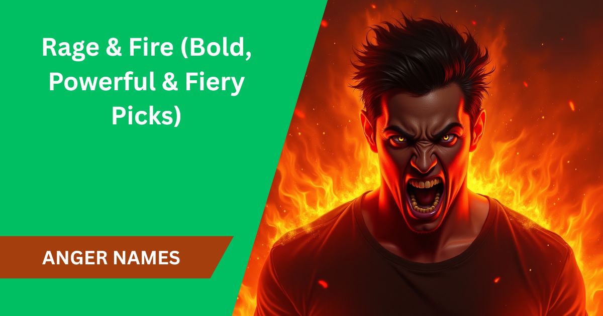 100+ Names That Mean Anger, Rage & Fire (Bold, Powerful & Fiery Picks)