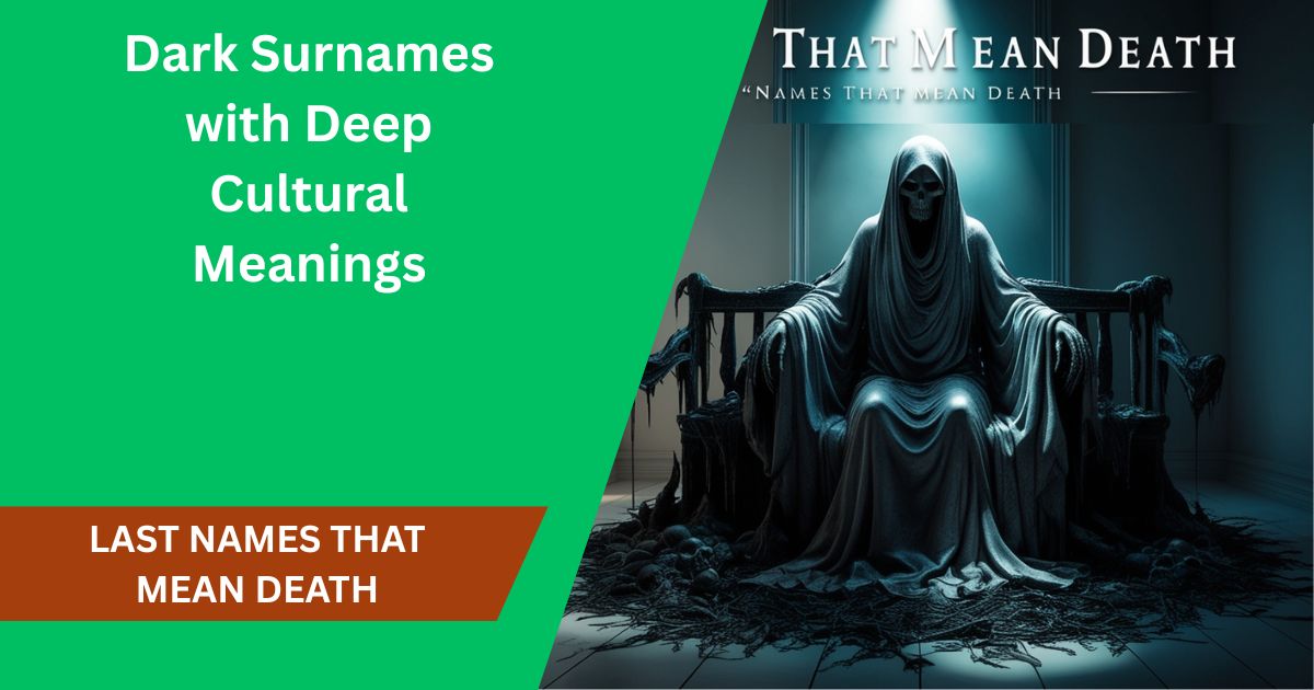 60 Last Names That Mean Death: Dark Surnames with Deep Cultural Meanings