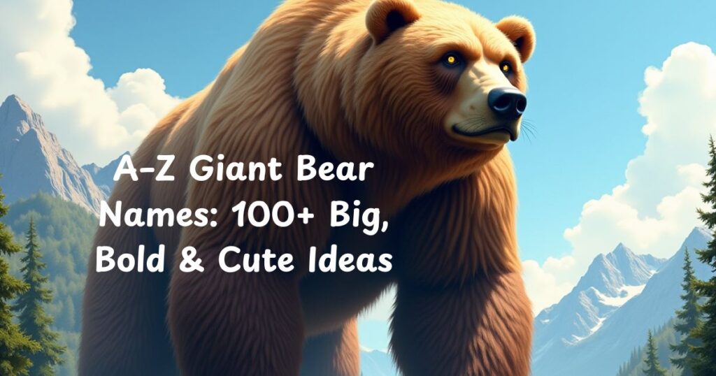 A–Z Giant Bear Names: 100+ Big, Bold & Cute Ideas