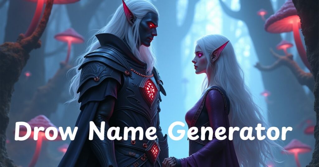 Drow Name Generator