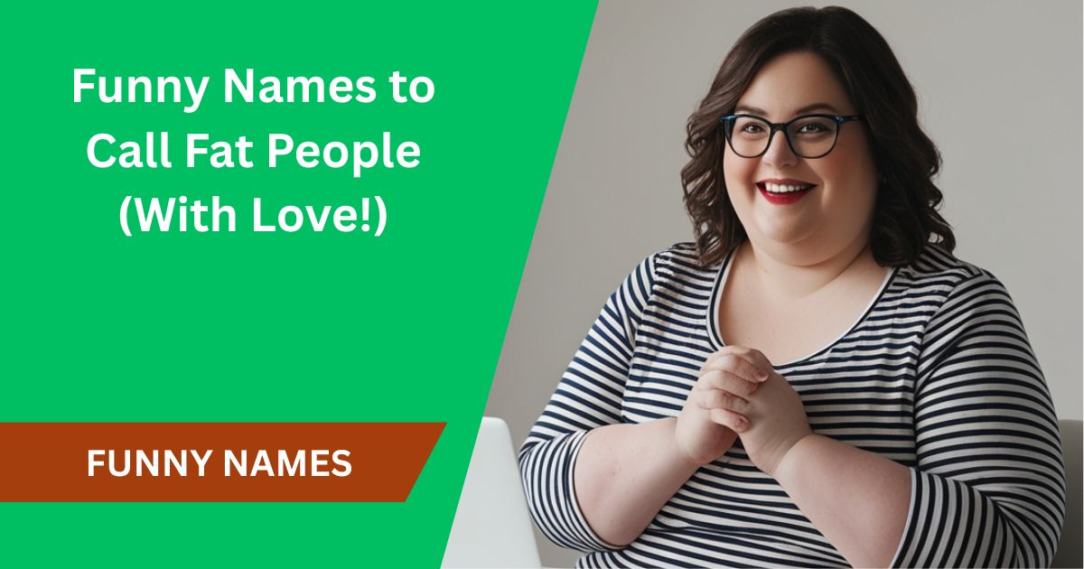Funny Names to Call Fat People (With Love!)