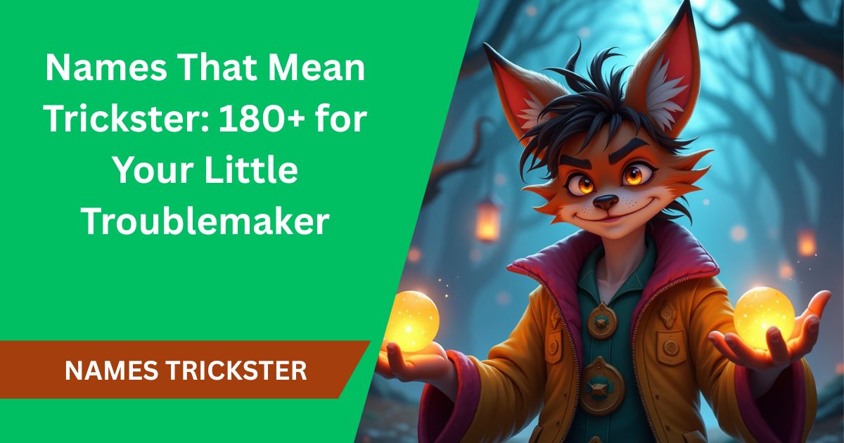 Names That Mean Trickster: 180+ for Your Little Troublemaker