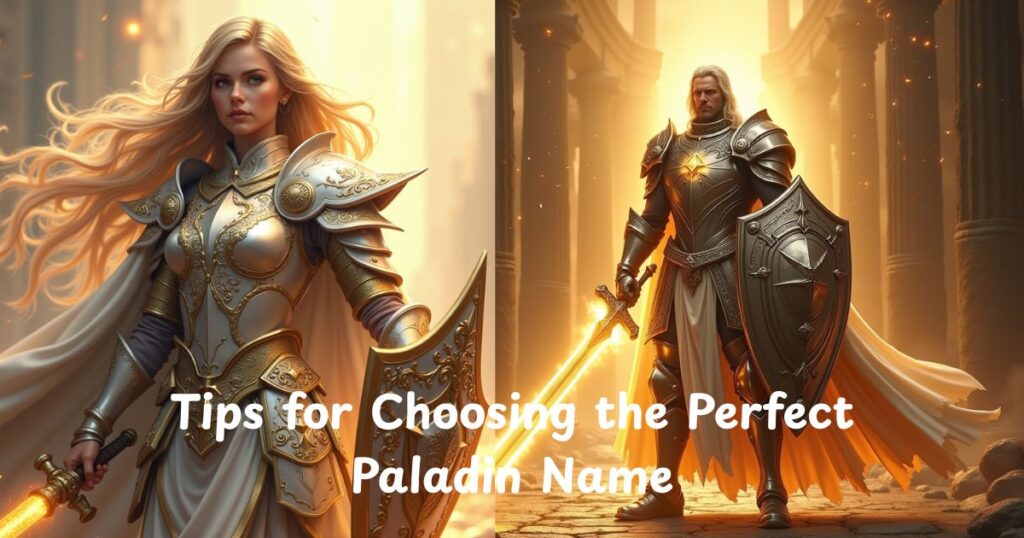 Tips for Choosing the Perfect Paladin Name