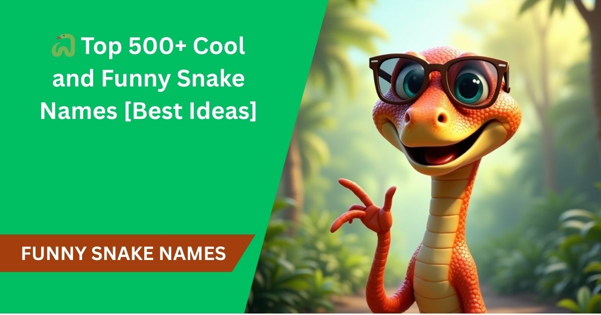 🐍 Top 500+ Cool and Funny Snake Names [Best Ideas]