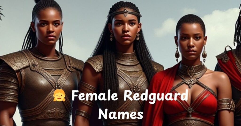 👧 Female Redguard Names