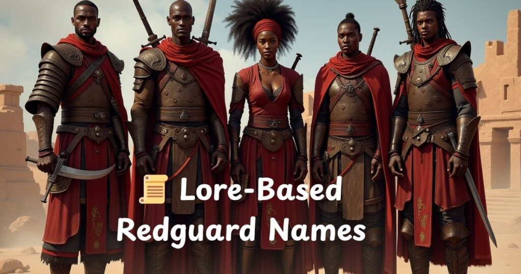 📜 Lore-Based Redguard Names