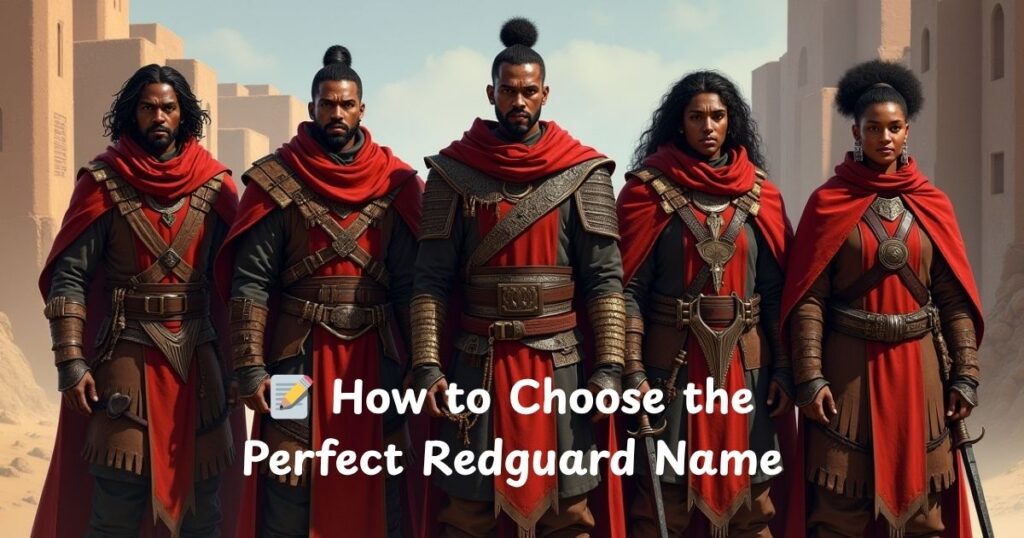 📝 How to Choose the Perfect Redguard Name