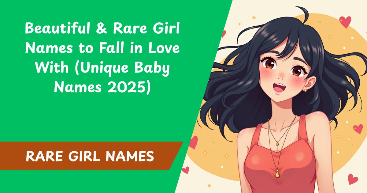 100+ Beautiful & Rare Girl Names to Fall in Love With (Unique Baby Names 2025)