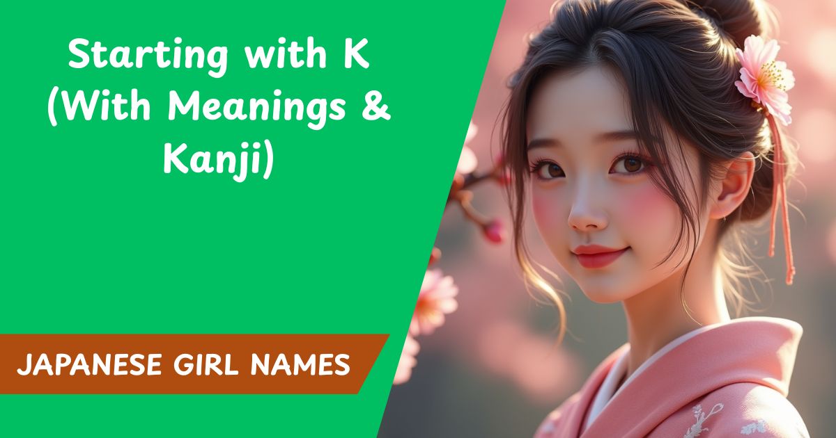 100+ Beautiful Japanese Girl Names Starting with K (With Meanings & Kanji)