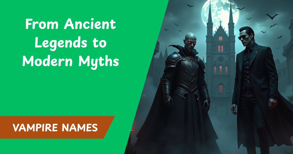 500+ Vampire Names with Meanings & Origins: From Ancient Legends to Modern Myths
