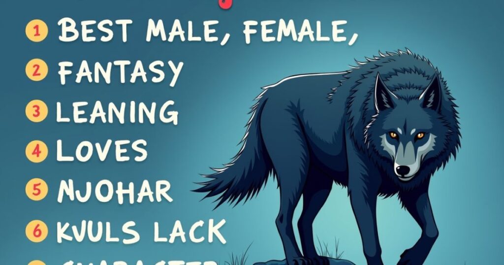 Cool, Badass & Modern Werewolf Names