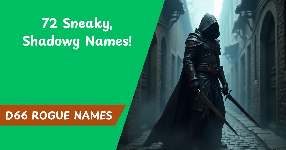 D66 Rogue Names – 72 Sneaky, Shadowy Names!