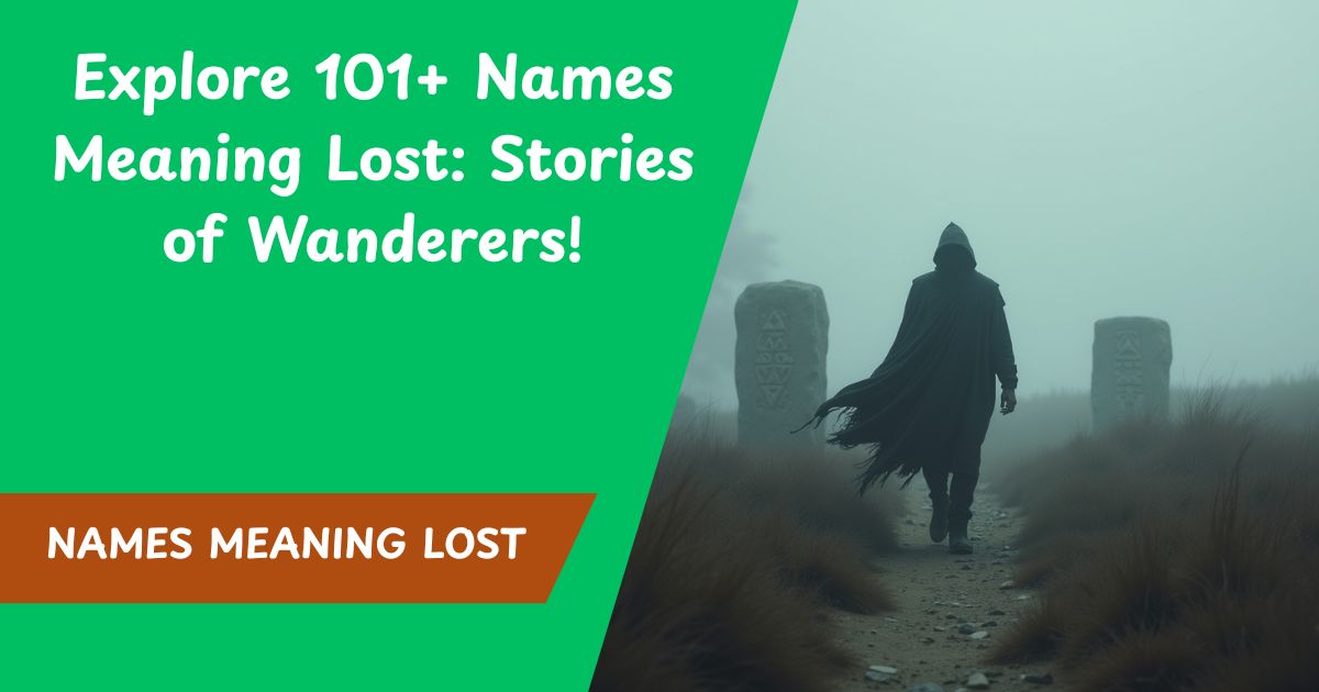 Explore 101+ Names Meaning Lost: Stories of Wanderers!