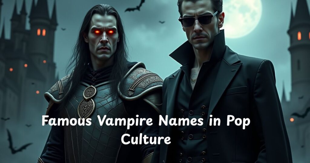 Famous Vampire Names in Pop Culture