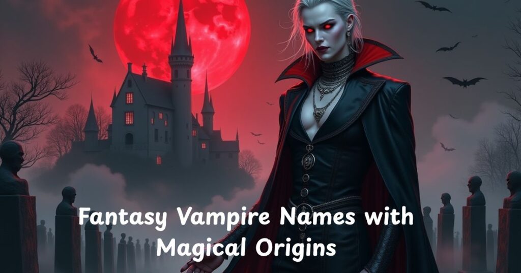  Fantasy Vampire Names with Magical Origins