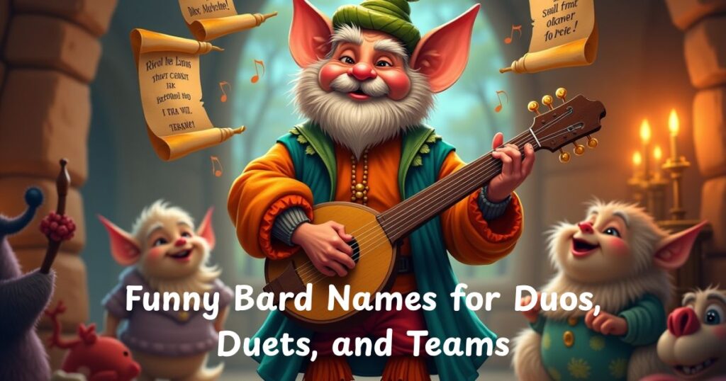 Funny Bard Names for Duos, Duets, and Teams