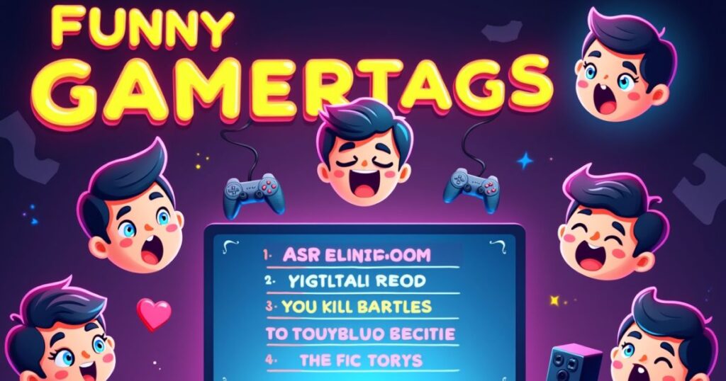 Gaming-Themed Funny Gamertags