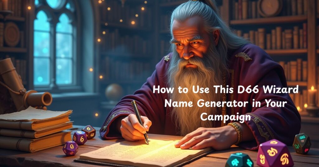 How to Use This D66 Wizard Name Generator in Your Campaign