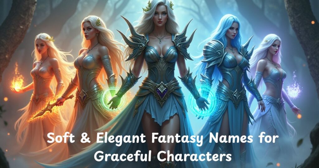 Soft & Elegant Fantasy Names for Graceful Characters