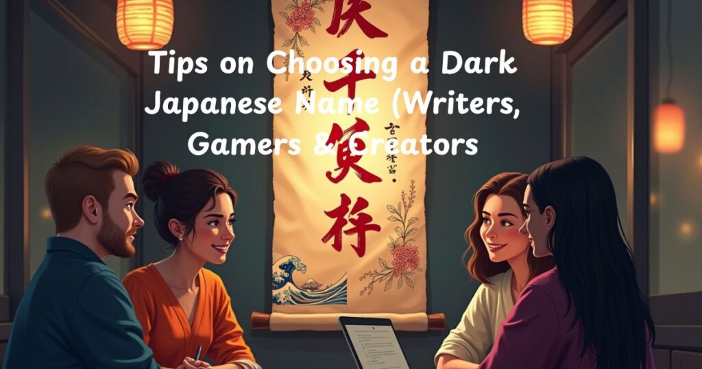 Tips on Choosing a Dark Japanese Name (Writers, Gamers & Creators