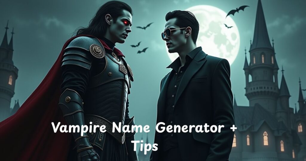 Vampire Name Generator + Tips