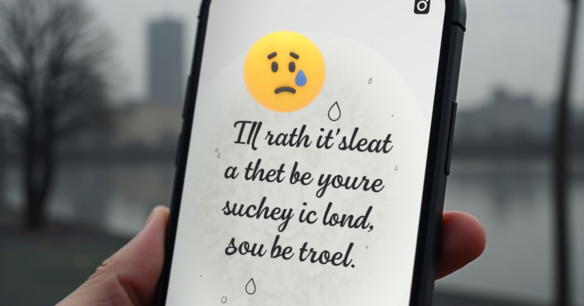 300+ Sad Captions For Instagram to Express Heartfelt Emotions