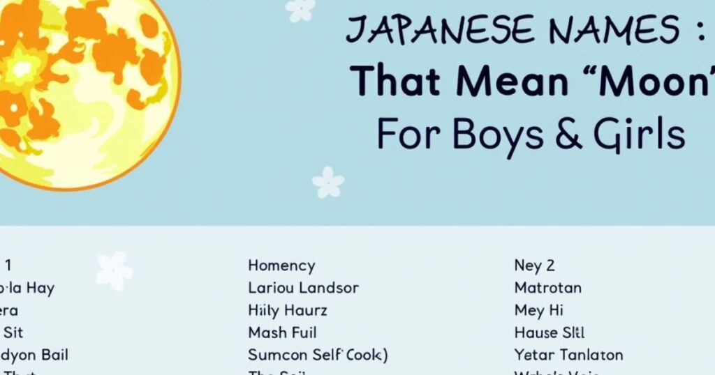 Rare & Mythological Moon Names in Japan