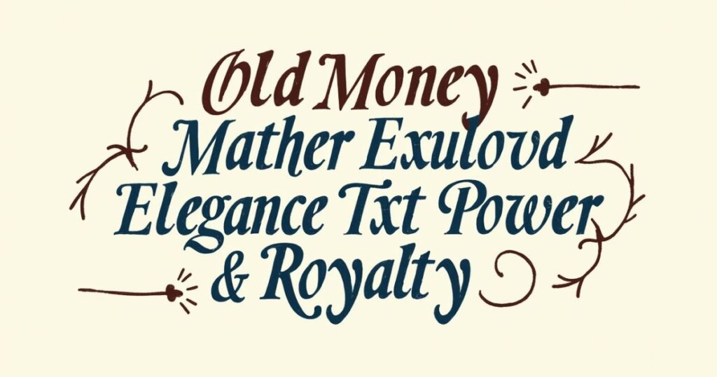 Why Choose Old Money Names? (Elegance, Power & Prestige)