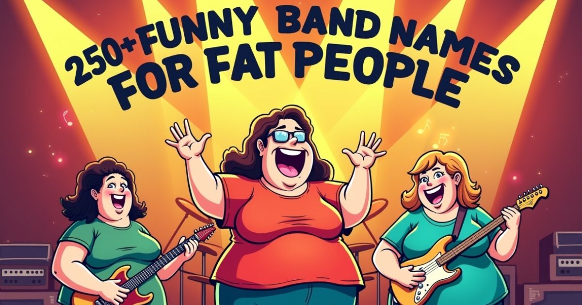 250+ Funny & Creative Band Names for Fat People