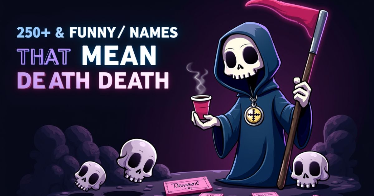 250+ Funny & Creative Names That Mean Death