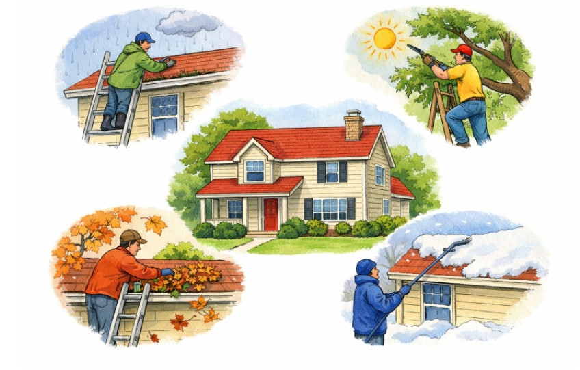 Seasonal Roof Maintenance: A Year-Round Guide to Protecting Your Home